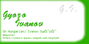 gyozo ivanov business card